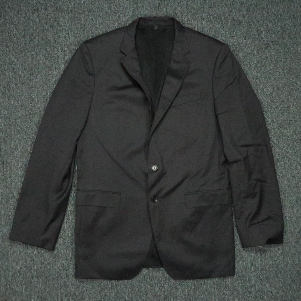 Hugo Boss Blazer Mens 42L Charcoal Gray Trabaldo‎ Togna 1840 Stretch Super 120